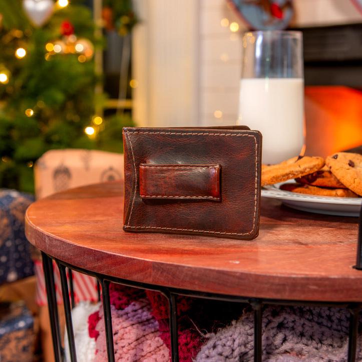 Leather Money Clip Wallet