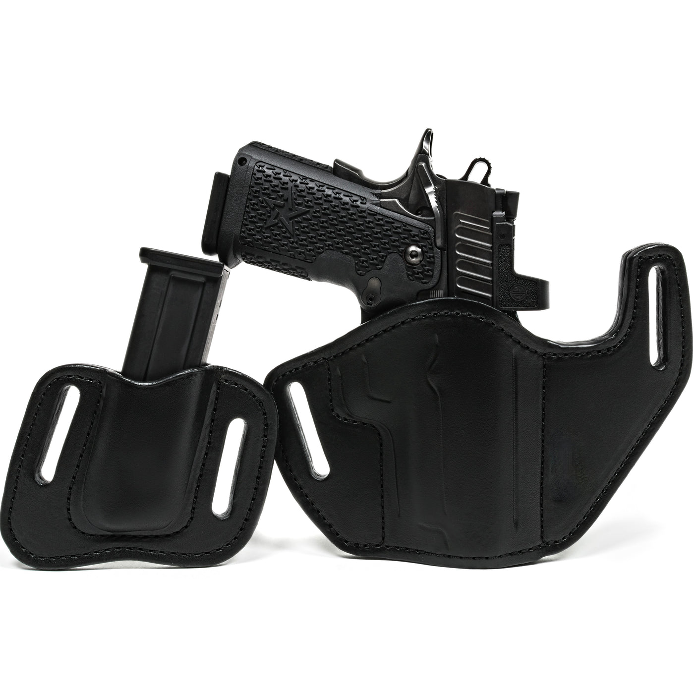 Staccato c2 OWB Black Leather Holster