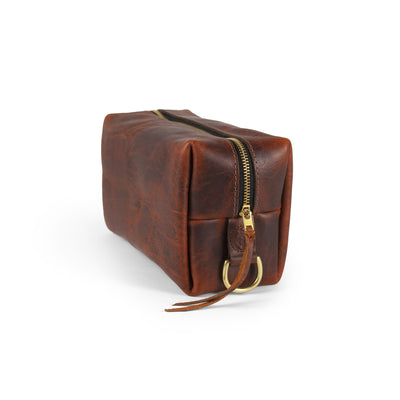 Bison leather dopp kit