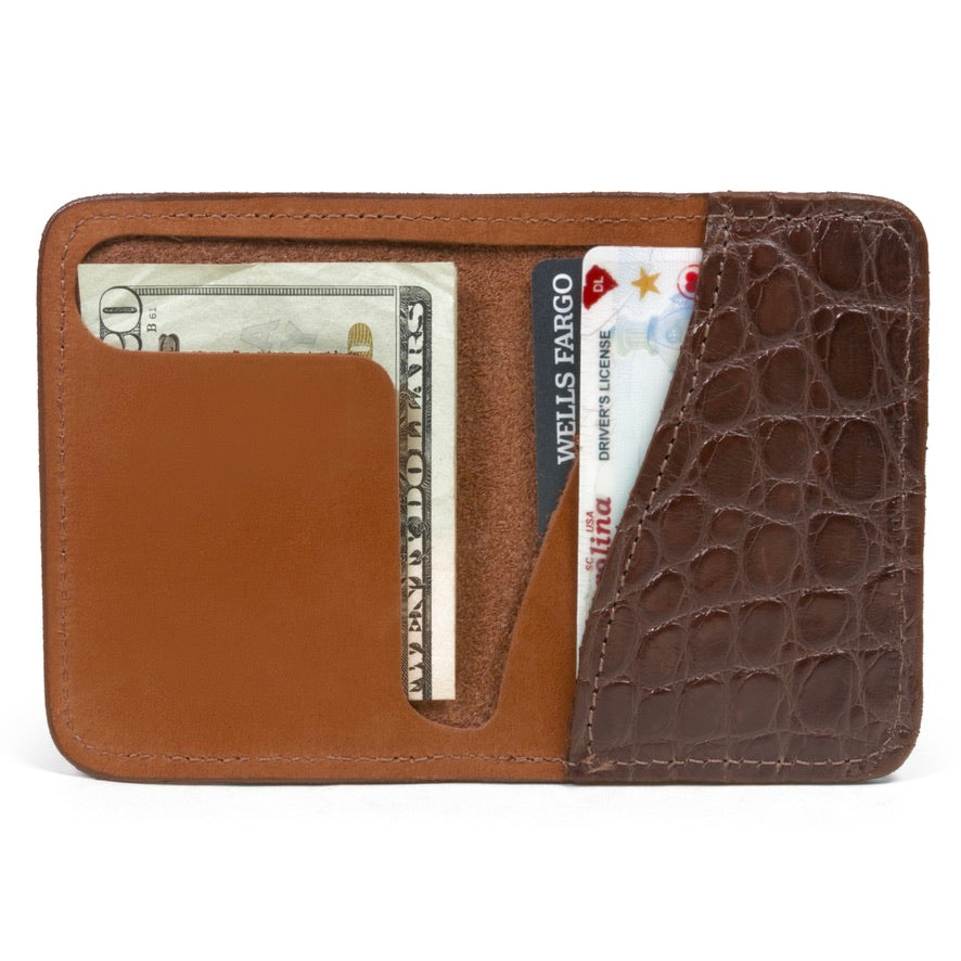 Alligator front pocket wallet