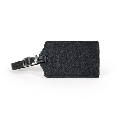 strong leather luggage tag