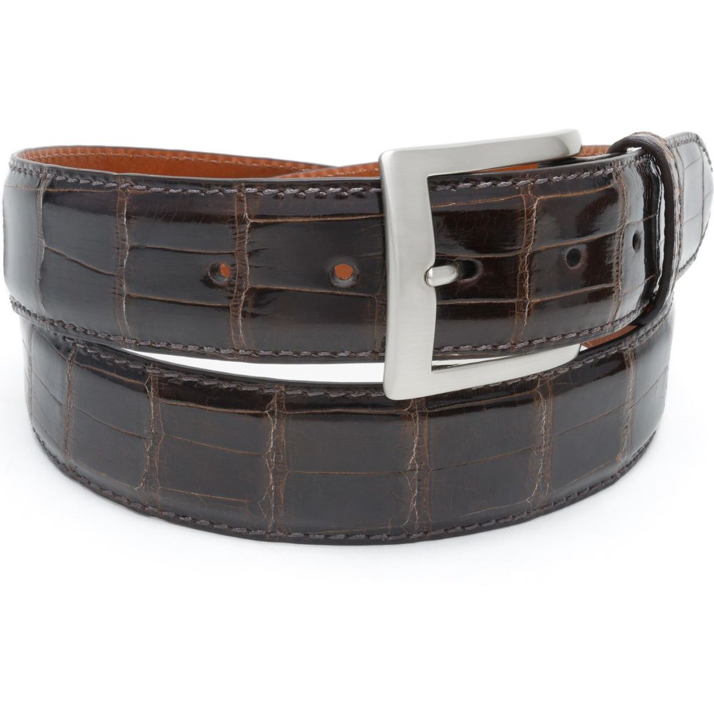 Glossy Alligator Mens Belt