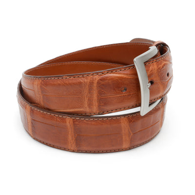 Matte Cognac Alligator Belt