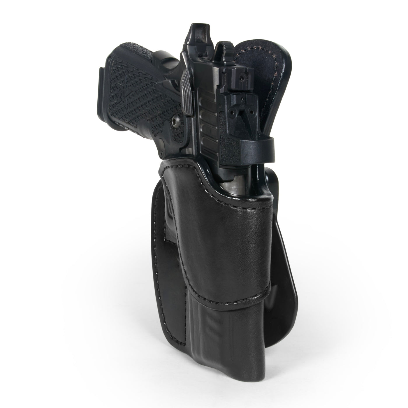 Staccato C2 Black Leather Paddle Holster