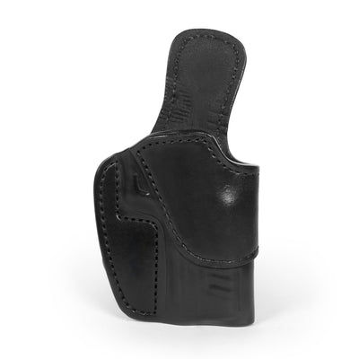 black leather paddle holster