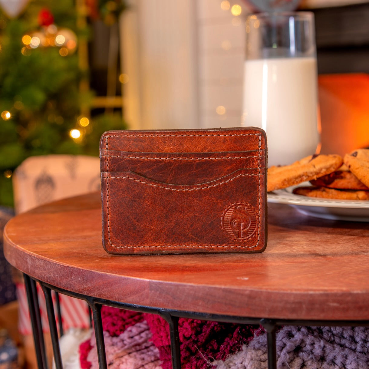 Leather card holder wallet